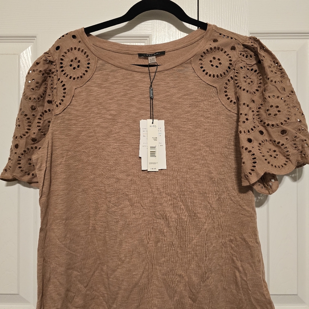 Tahari Toffee Color Tops